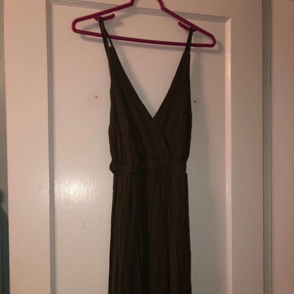 Green Strappy Prom Dress